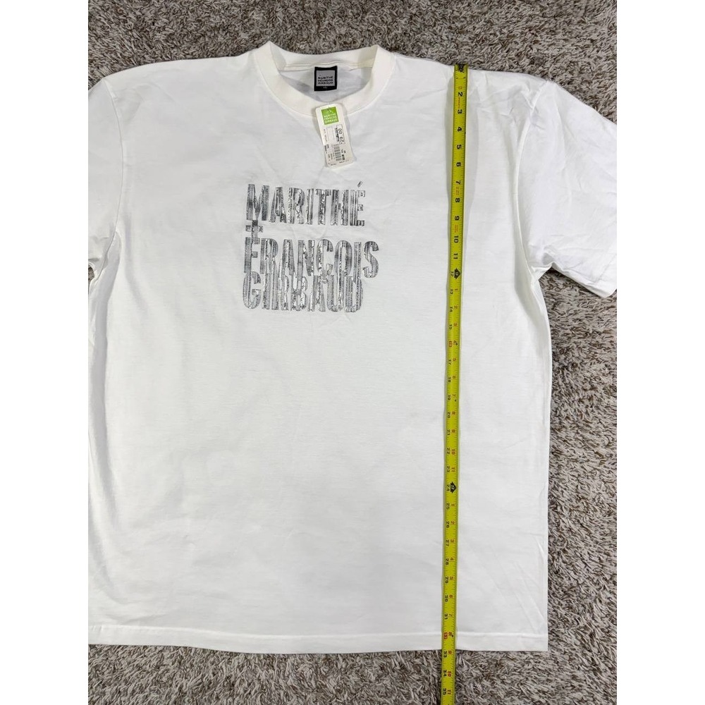 Vintage Y2K Marithé François Girbaud Metallic Logo T-Shirt Size 2XL Hip Hop - Picture 5 of 10